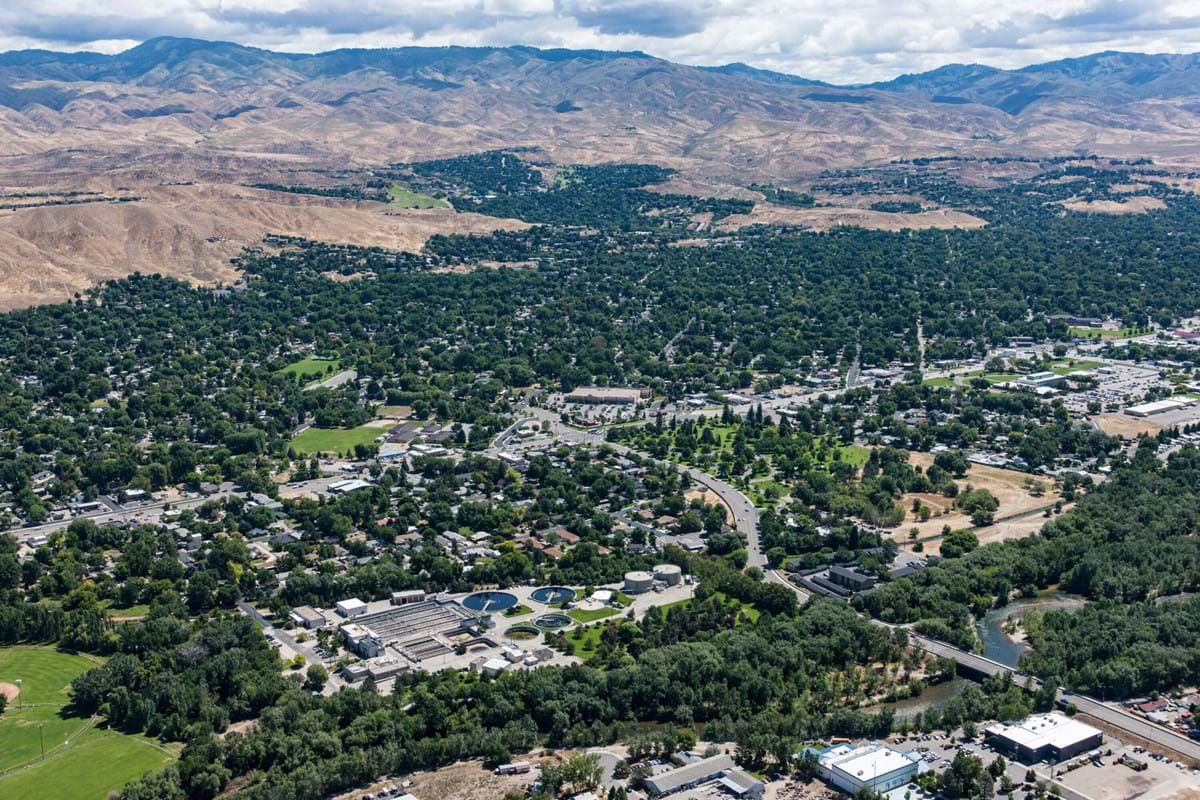 aerial image of Boise, Idaho